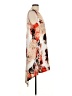 Bar III 100% Polyester Print Ivory Casual Dress Size L - photo 4
