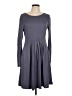Assorted Brands Solid Gray Casual Dress Size L - photo 1