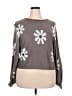 Ekouaer Floral Gray Pullover Sweater Size XXL - photo 1