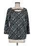 Vintage Rose Gray 3/4 Sleeve Top Size M - photo 1