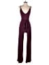 Lulus Solid Burgundy Jumpsuit Size S - photo 1