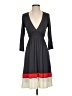 Ella Moss Color Block Gray Casual Dress Size S - photo 1
