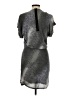 Splendid Metallic Gray Cocktail Dress Size M - photo 2