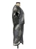 Splendid Metallic Gray Cocktail Dress Size M - photo 4