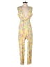 LOFT Beach 100% Rayon Paisley Yellow Jumpsuit Size XS - photo 1