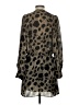 Parker Animal Print Brown Casual Dress Size S - photo 2