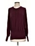 Express Burgundy Long Sleeve Blouse Size XS - photo 1