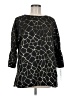 Caroline Rose Black 3/4 Sleeve Blouse Size M - photo 1