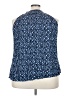 Lane Bryant 100% Rayon Blue Sleeveless Blouse Size 24 - photo 2