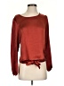 Drew 100% Polyester Burgundy Long Sleeve Blouse Size S - photo 1
