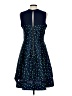 Taylor 100% Polyester Polka Dots Blue Cocktail Dress Size 10 - photo 2