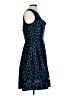 Taylor 100% Polyester Polka Dots Blue Cocktail Dress Size 10 - photo 4