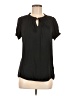 Catherine Malandrino 100% Polyester Black Short Sleeve Blouse Size M - photo 1