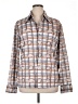 John Miller Collection 100% Polyester Tweed Silver Purple Long Sleeve Blouse Size XL - photo 1