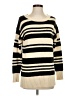 Lou & Grey Stripes Black Pullover Sweater Size XS - photo 1