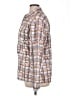 John Miller Collection 100% Polyester Tweed Silver Purple Long Sleeve Blouse Size XL - photo 5