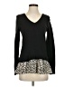 Ann Taylor LOFT 100% Cotton Animal Print Black Pullover Sweater Size XS - photo 1