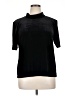 Joan Leslie Black Short Sleeve Top Size XL - photo 1