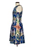 Gabby Skye Print Blue Cocktail Dress Size 4 - photo 5