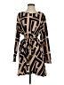 Shein Graphic Brown Casual Dress Size 4 - photo 1