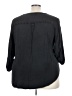 Torrid Black 3/4 Sleeve Blouse Size 3X Plus (3) - photo 2