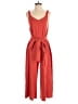 ABLE 100% Cotton Solid Red Jumpsuit Size S - photo 1