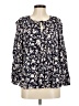 Old Navy Blue Long Sleeve Blouse Size M - photo 1
