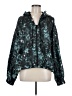 all in motion 100% Polyester Print Teal Windbreaker Size M (estimated) - photo 1