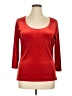 Boston Proper Red 3/4 Sleeve Top Size XL - photo 1