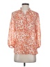 Classiques Entier 100% Silk Animal Print Orange Blouse Size XS - photo 1