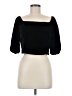 Ann Taylor Black 3/4 Sleeve Top Size 6 - photo 1