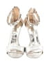 Badgley Mischka White Silver Sandals Size 8 1/2 - photo 2