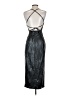 Zara 100% Polyester Metallic Black Cocktail Dress Size S - photo 2