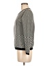 Banana Republic 100% Cotton Chevron-herringbone Black Pullover Sweater Size M - photo 5