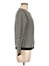 Banana Republic 100% Cotton Chevron-herringbone Black Pullover Sweater Size M - photo 4