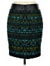 Akris Punto Graphic Teal Formal Skirt Size 4 - photo 2