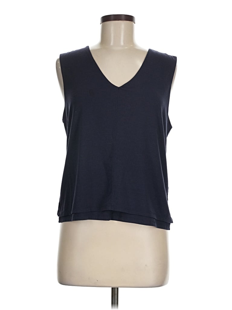 Pre-owned Athleta Sleeveless T-shirt In Blue