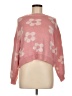 Shein 100% Acrylic Floral Pink Pullover Sweater Size 8 - 10 - photo 1