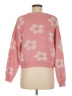 Shein 100% Acrylic Floral Pink Pullover Sweater Size 8 - 10 - photo 2