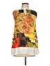 Khaadi 100% Polyester Orange Sleeveless Blouse Size 10 - photo 1