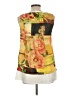 Khaadi 100% Polyester Orange Sleeveless Blouse Size 10 - photo 2