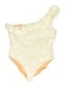 J.Crew Solid Ivory One Piece Swimsuit Size 24 - photo 1