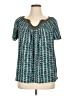 AGB Teal Short Sleeve Blouse Size 1X - photo 1