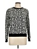 Rebecca Taylor Animal Print Black Pullover Sweater Size 10 - photo 1