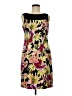 DressBarn Tropical Black Casual Dress Size 8 - photo 1