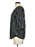 Stradivarius Stripes Black 3/4 Sleeve Blouse Size S - photo 5