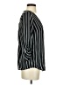 Stradivarius Stripes Black 3/4 Sleeve Blouse Size S - photo 4