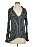 Pull&Bear Stripes Black Long Sleeve Blouse Size S - photo 1