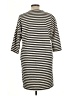 Uniqlo Stripes Black Ivory Casual Dress Size L - photo 2