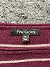 Pink Clover Stripes Burgundy Pullover Sweater Size M - photo 7